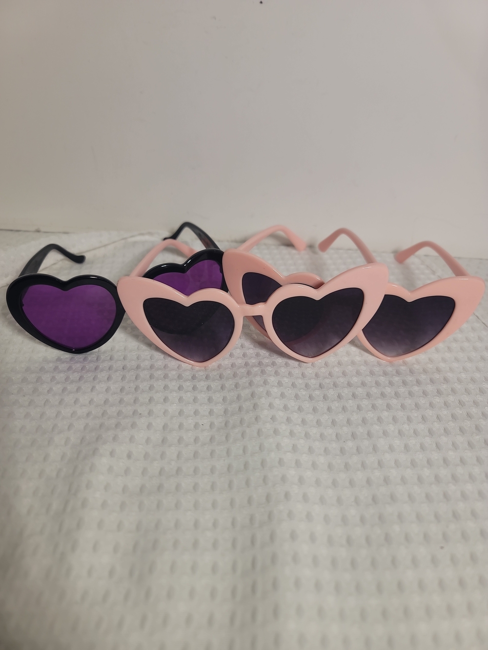 Kids Heart-Shaped Sunglasses - Pink and Black